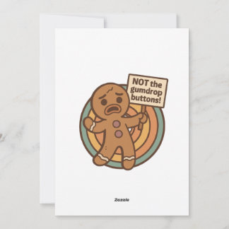 Cartão De Festividades Retro Gingy Christmas Card – Cute Holiday Greeting