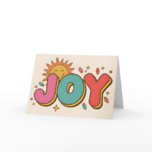 Retro Groovy Joy Merry Christmas