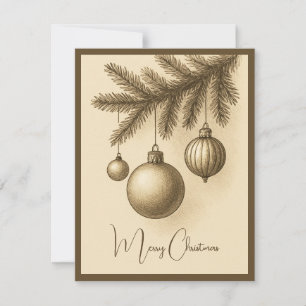 Cartão De Festividades Retro Minimalista Elegante Fofo Simples Tendência