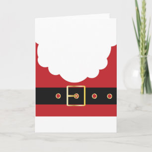 Cartão De Festividades retro santa claus