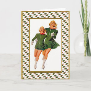 Cartão De Festividades Retro skaters