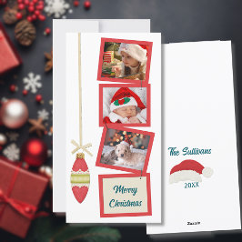 Cartão De Festividades Retro Vibe 3 Foto Branco