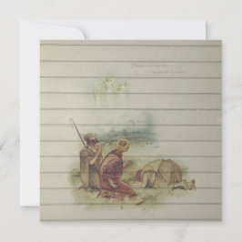 Cartão De Festividades Retrô | Vintage Natal Religioso