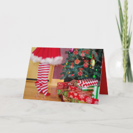 Cartão De Festividades Retro Vintage Pop Culture Christmas Greeting Card