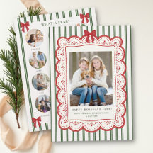 Revisão Anual de Fotos de Natal com Babados em Arc