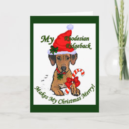 Cartão De Festividades Rhodesian Ridgeback Christmas Gifts