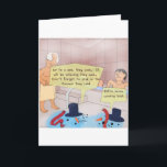 Cartão De Festividades Rick London Comic Snowman Engraçado Presentes<br><div class="desc">Você está vendo um presente, uma lágrima, uma caneca, um dispositivo móvel, um saco ecofrimado, boné, ou outro presente coletável criado pelo Rick Londres do Google #1 Ofbeat Cartoons do London Times. Esta rubrica intitula-se "Férias do Homem de Neve". Cada artigo é produzido a partir de materiais de maior qualidade...</div>