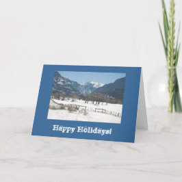 Cartão De Festividades Ridgway Valley Winter Photo Holiday Card