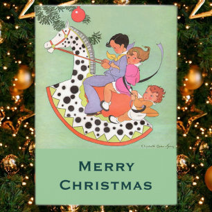 Cartão De Festividades Riding the hobby horse