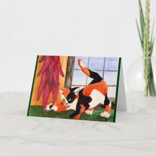 Cartão De Festividades Ristra Kitty