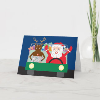 Cartão De Festividades Road Trip with Greeting Card
