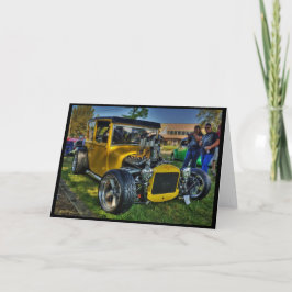 Cartão De Festividades Roadster Clássico