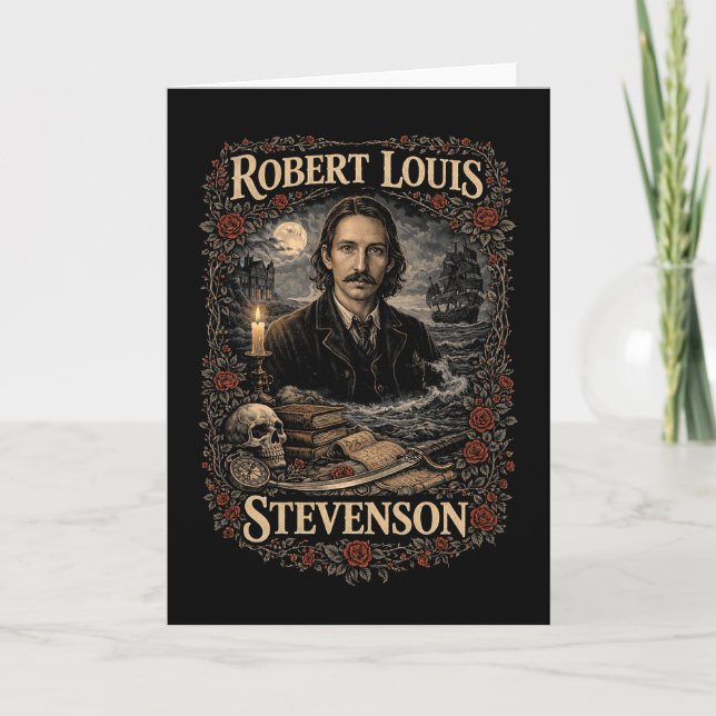 Cartão De Festividades Robert Louis Stevenson (Frente)