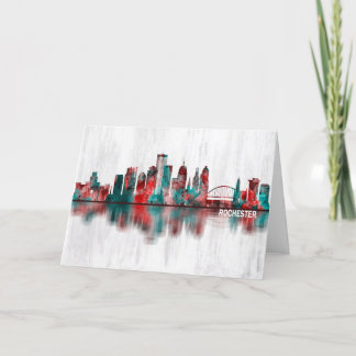 Cartão De Festividades Rochester New York Skyline