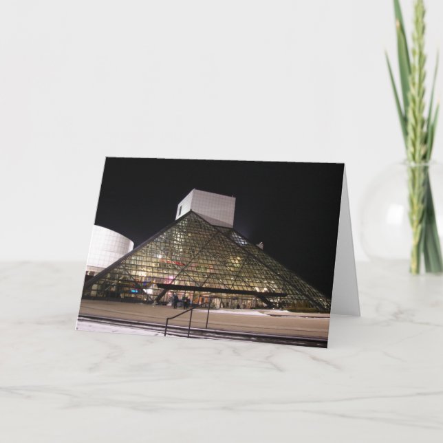 Cartão De Festividades Rock and Roll Hall of Fame (Frente)