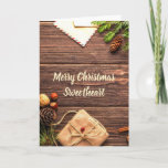 Cartão De Festividades Romantic Country Style Christmas<br><div class="desc">Romantic Country Style Christmas</div>