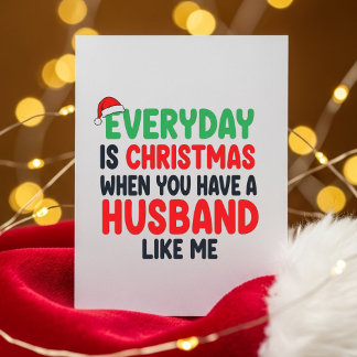 Cartão De Festividades Romantic Funny Wife Christmas Greeting