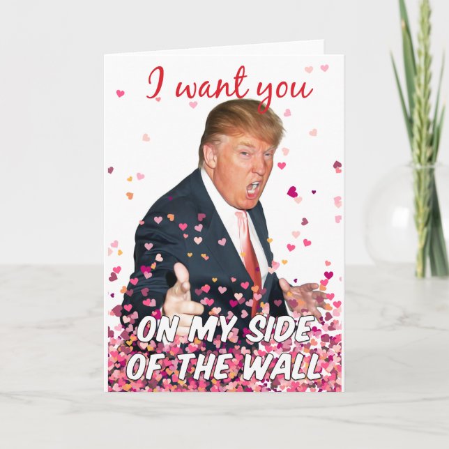 Cartão De Festividades Romantic Trump (Frente)