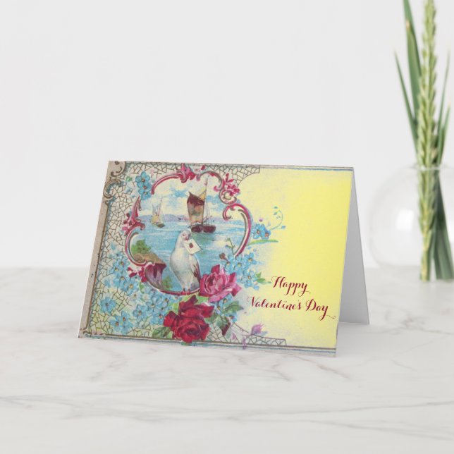 CARTÃO DE FESTIVIDADES ROMANTICA/CUPID DE NAMORADOS QUE RECOLHA ROSAS DE  (Frente)