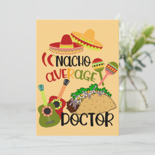 Cartão De Festividades Romântico Nacho Seu Médico de Puns Médio Divertido