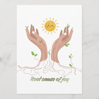 Cartão De Festividades Rooted in Happiness | Uplifting Nature Card