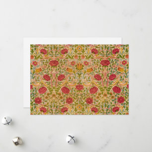 Cartão De Festividades Rosa, 1883, por William Morris