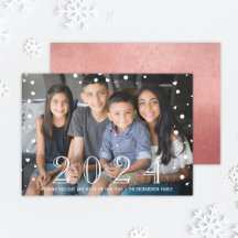 Rosa 2023 Foto Dourada Confetti