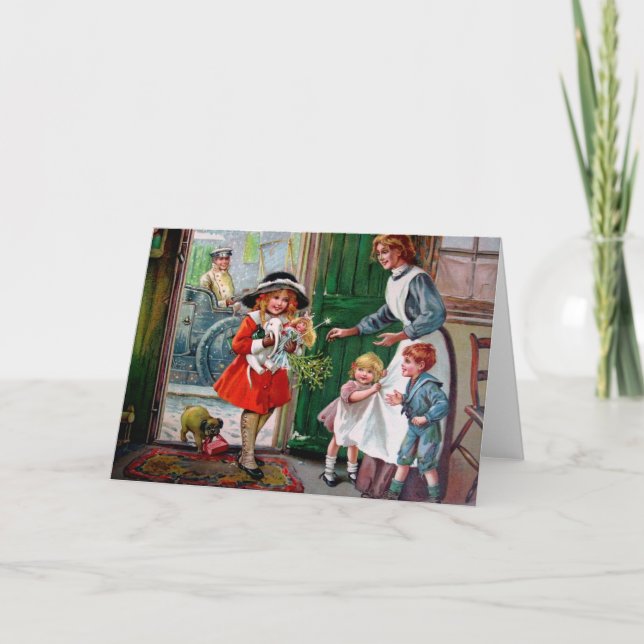 Cartão De Festividades Rosa C. Petherick: Presents for the Poor (Frente)