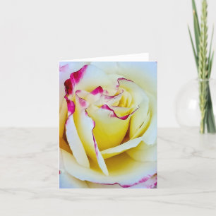 Cartão De Festividades Rosa com Tingimento Amarrado Rosa e Amarelo em Flo