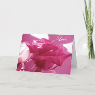 Cartão De Festividades Rosa do Amor