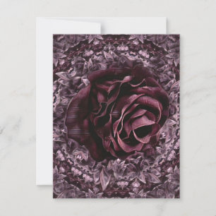 Cartão De Festividades Rosa Mandala