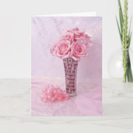 Cartão De Festividades Rosa rosa III