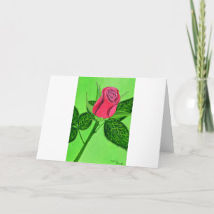 Cartão De Festividades Rosa vermelha