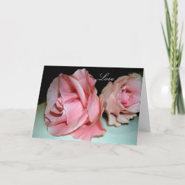 Cartão De Festividades Rosas do Amor