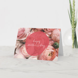 Cartão De Festividades Rosas Elegantes Florais Dia das Mães