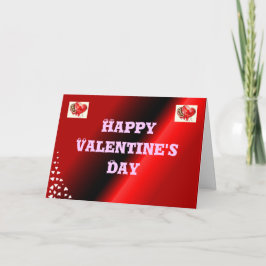 Cartão De Festividades Rosas são placas de Dia de os namorados vermelhas