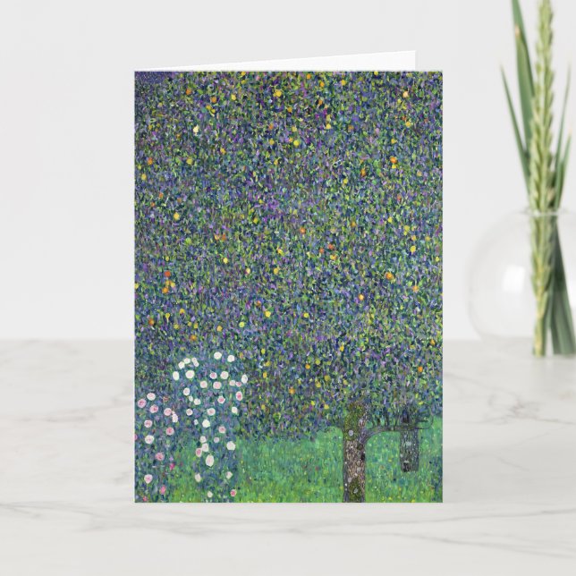 Cartão De Festividades Rosas sob as árvores, c.1905 (Frente)