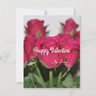 Cartão De Festividades Rosas vermelhas