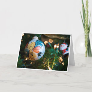 Cartão De Festividades Rosemaling Christmas Card (Peace and Joy)