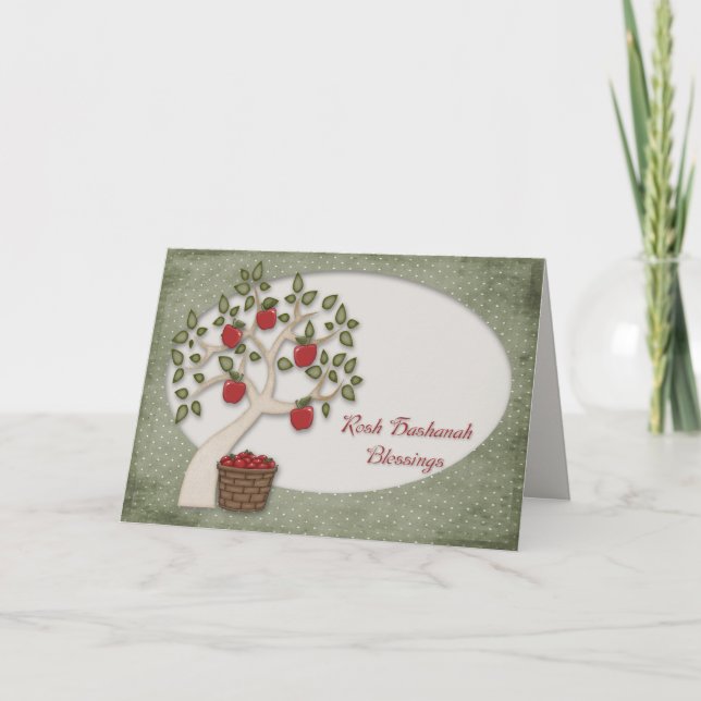 Cartão De Festividades Rosh Hashanah Card (Frente)