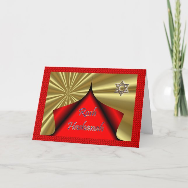 Cartão De Festividades Rosh Hashanah Jewish New Year (Frente)