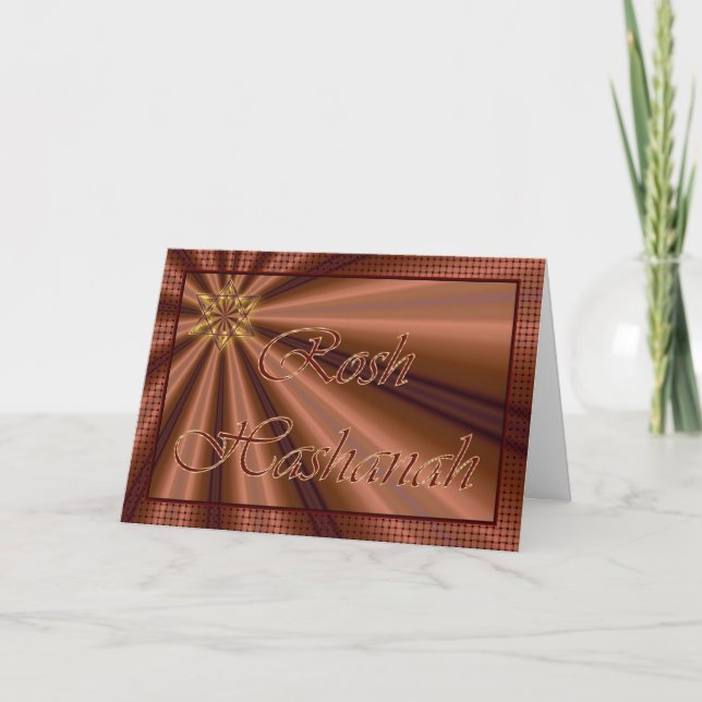 Cartão De Festividades Rosh Hashanah Jewish New Year (Frente)