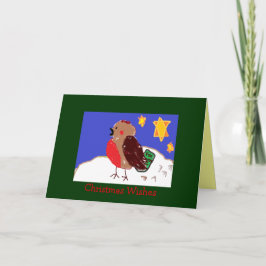Cartão De Festividades Rosy Robin Christmas Cards