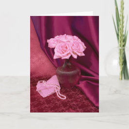 Cartão De Festividades Rosy rose I