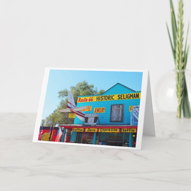 Cartão De Festividades Rota histórica de Seligman 66 (Frente)