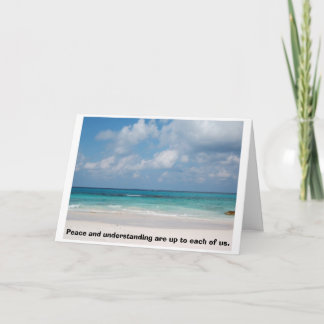 Cartão De Festividades Rotary Club Peace and Understanding Christmas Card