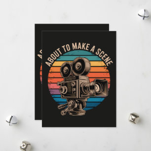 Cartão De Festividades Roteirista de Curta-Metragem Realizador de Cinema
