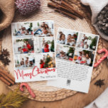 Cartão De Festividades Roteiro Vermelho Feliz Natal Vertical Dez Foto<br><div class="desc">Comemore a temporada com este roteiro vermelho Merry Christmas vertical ten photocard com um toque de charme elegante. A design chic apresenta uma simples paleta de cor vermelha e branca, evocando o espírito aconchegante do inverno. O seu apelo moderno e único e a sua formulação rústica criam um equilíbrio perfeito...</div>