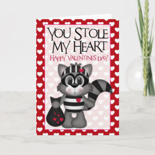Cartão De Festividades Roubaste O Meu Cartaz De Namorados Feliz