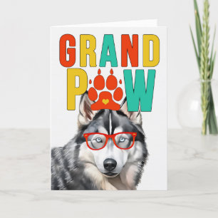 Cartão De Festividades Rouco GrandPAW Dia dos Avós GrandDOG